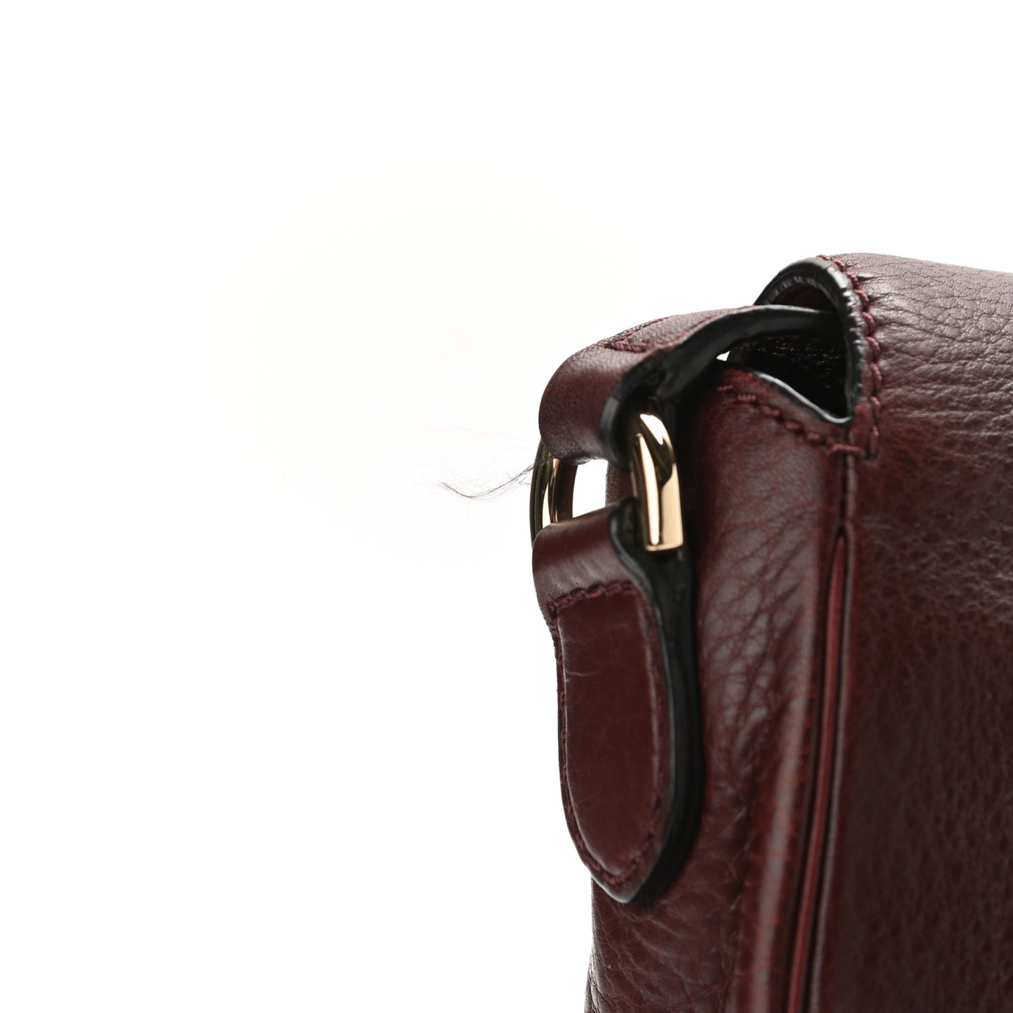 Soft Small Grain Tessie Satchel Oxblood