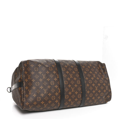 Louis Vuitton Monogram Macassar Keepall Bandouliere 55 4 of 9