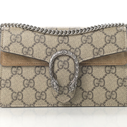 Gucci GG Supreme Monogram Super Mini Dionysus Shoulder Bag Taupe 7 of 12