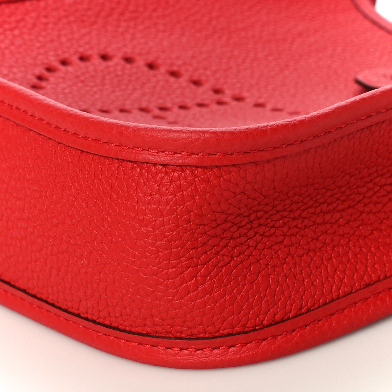 Hermes Taurillon Clemence Evelyne TPM Rouge De Coeur 9 of 10