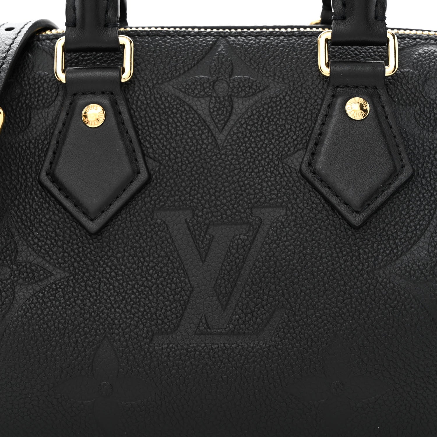 Louis Vuitton Empreinte Monogram Giant Speedy Bandouliere 20 Black 7 of 12