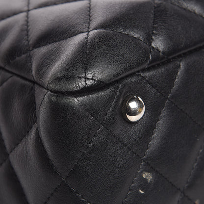 Chanel Calfskin Quilted Large Cambon Bowler Black 17 of 20