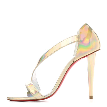 Christian Louboutin Patent Psychic Astridal 100 Pumps 37 Gold 1 of 9