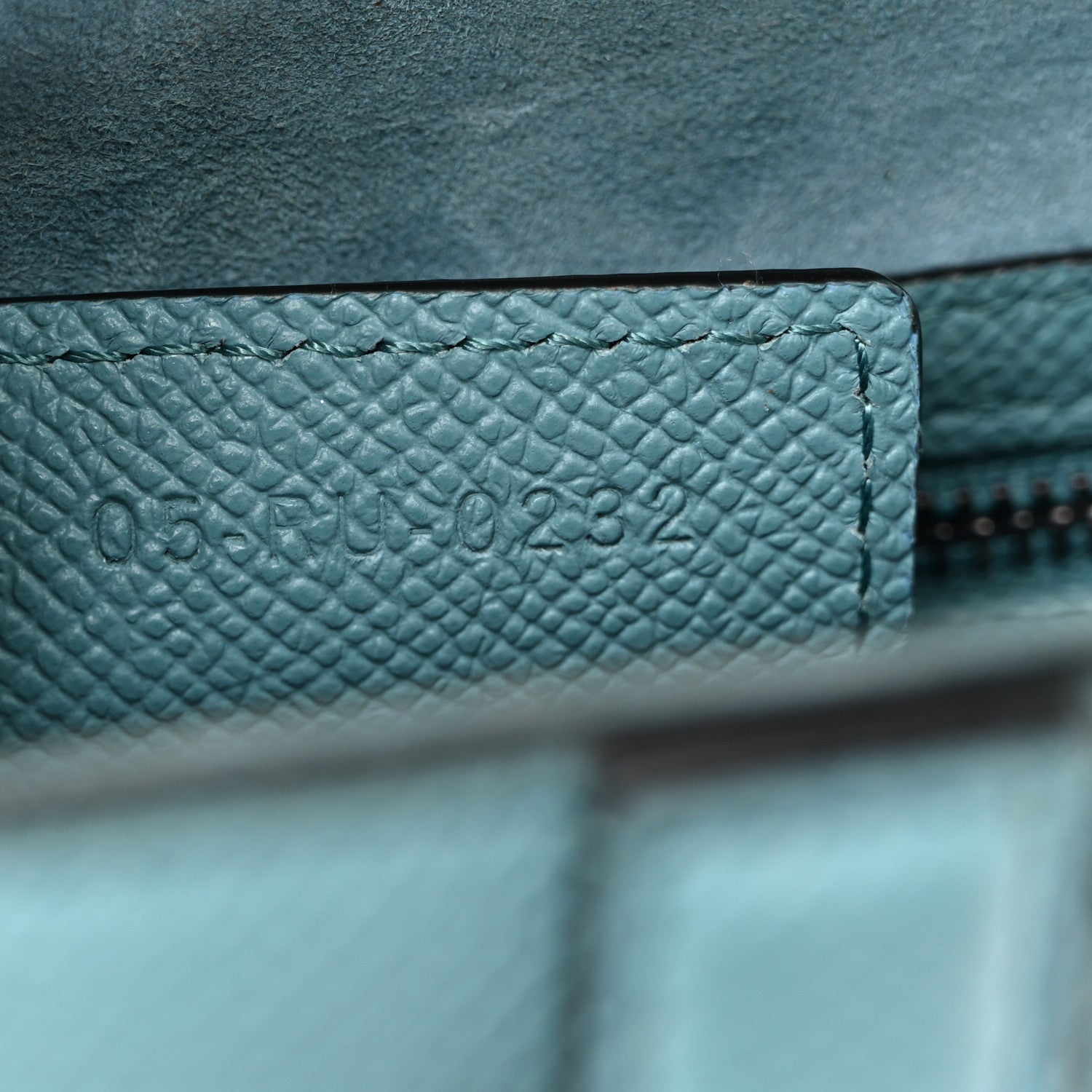 Christian Dior Grained Calfskin Saddle Bag Azure Blue 7 of 14