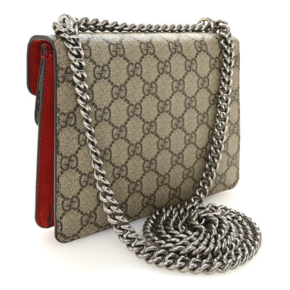Gucci GG Supreme Monogram Mini Dionysus Shoulder Bag Hibiscus Red 3 of 10