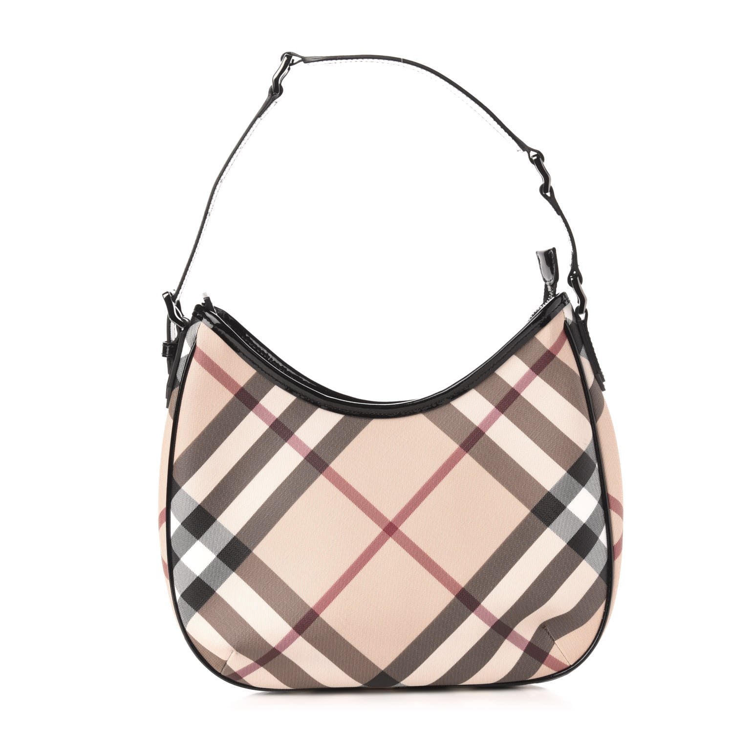 Burberry Nova Check Small Barton Hobo Black 1 of 10