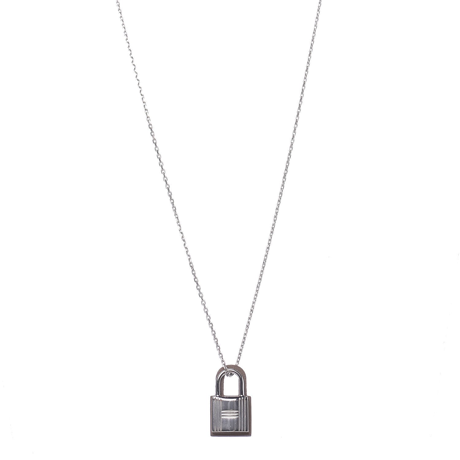 Hermes Swift O'Kelly Pendant Necklace Etoupe 1 of 8