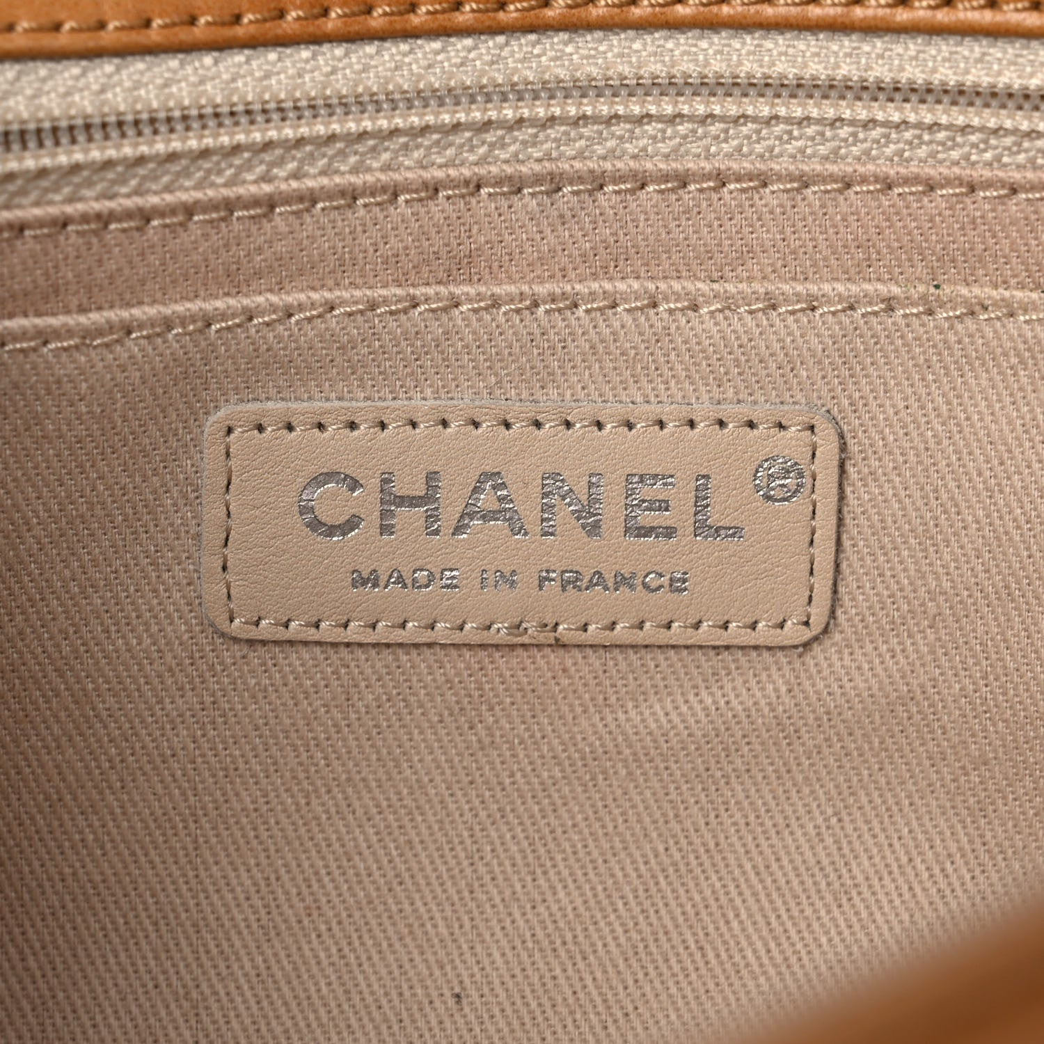 Chanel Calfskin Diagonal Ligne Medium Flap Beige 10 of 20