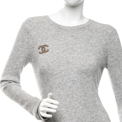 Chanel CC Brooch Light Gold 2 of 5