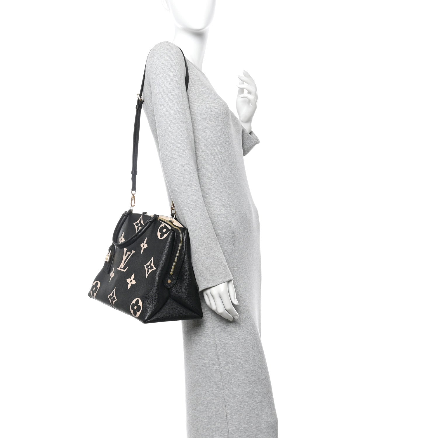 Louis Vuitton Empreinte Monogram Giant Grand Palais Black Beige 2 of 9