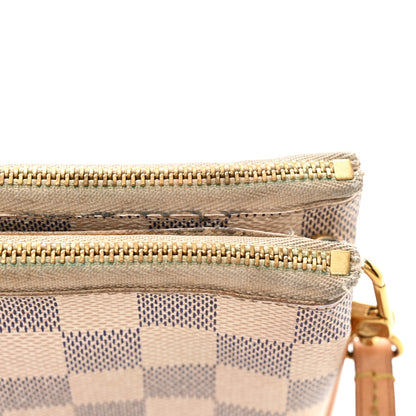 Louis Vuitton Damier Azur Double Zip Pochette 16 of 16