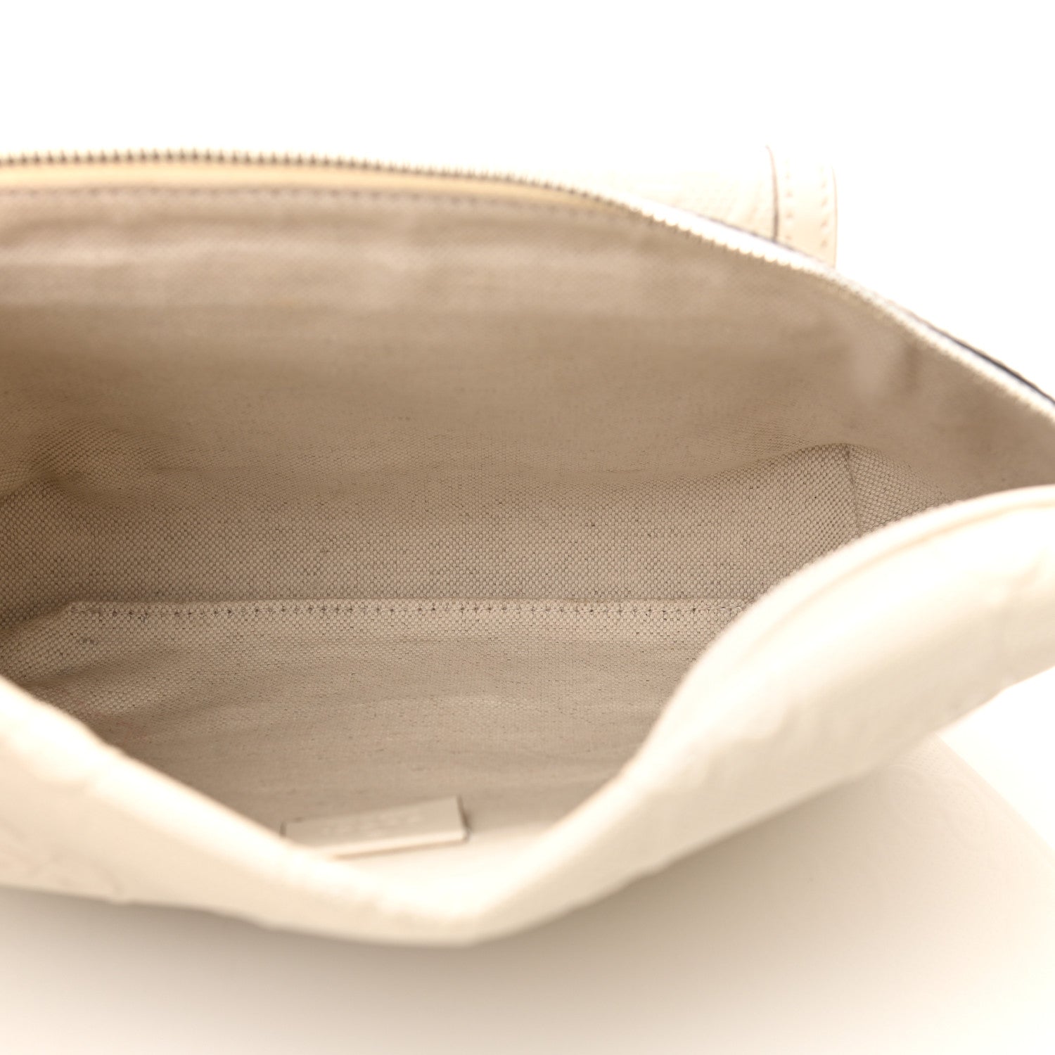 Gucci Calfskin GG Tennis Embossed Pocket Belt Bag Mystic White 5 of 10