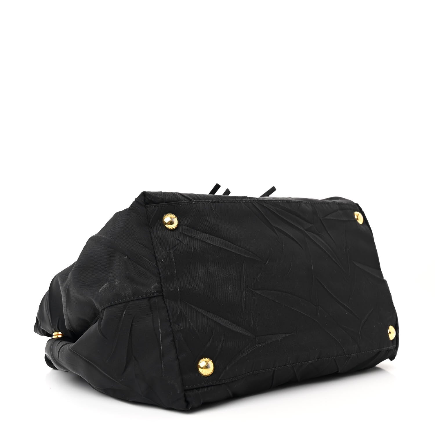 Prada Tessuto Nylon Tassel Tote Black 4 of 13