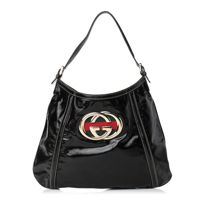 Gucci Dialux Medium Britt Shoulder Bag Black 1 of 6