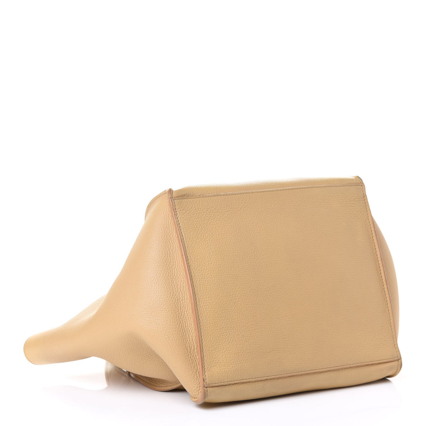 Supple Grained Calfskin Small Big Bag Sand