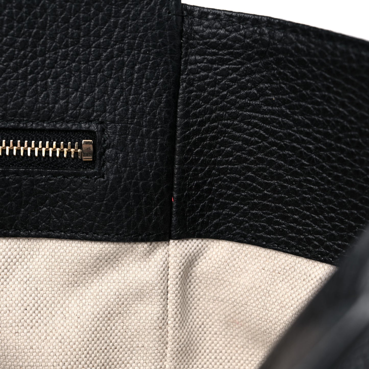 Pebbled Calfskin Small Swing Tote Black