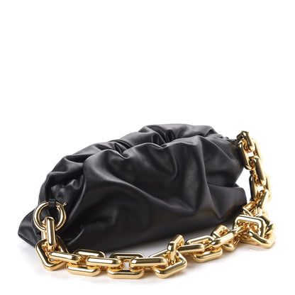 Bottega Veneta Calfskin The Pouch Chain Black 3 of 9