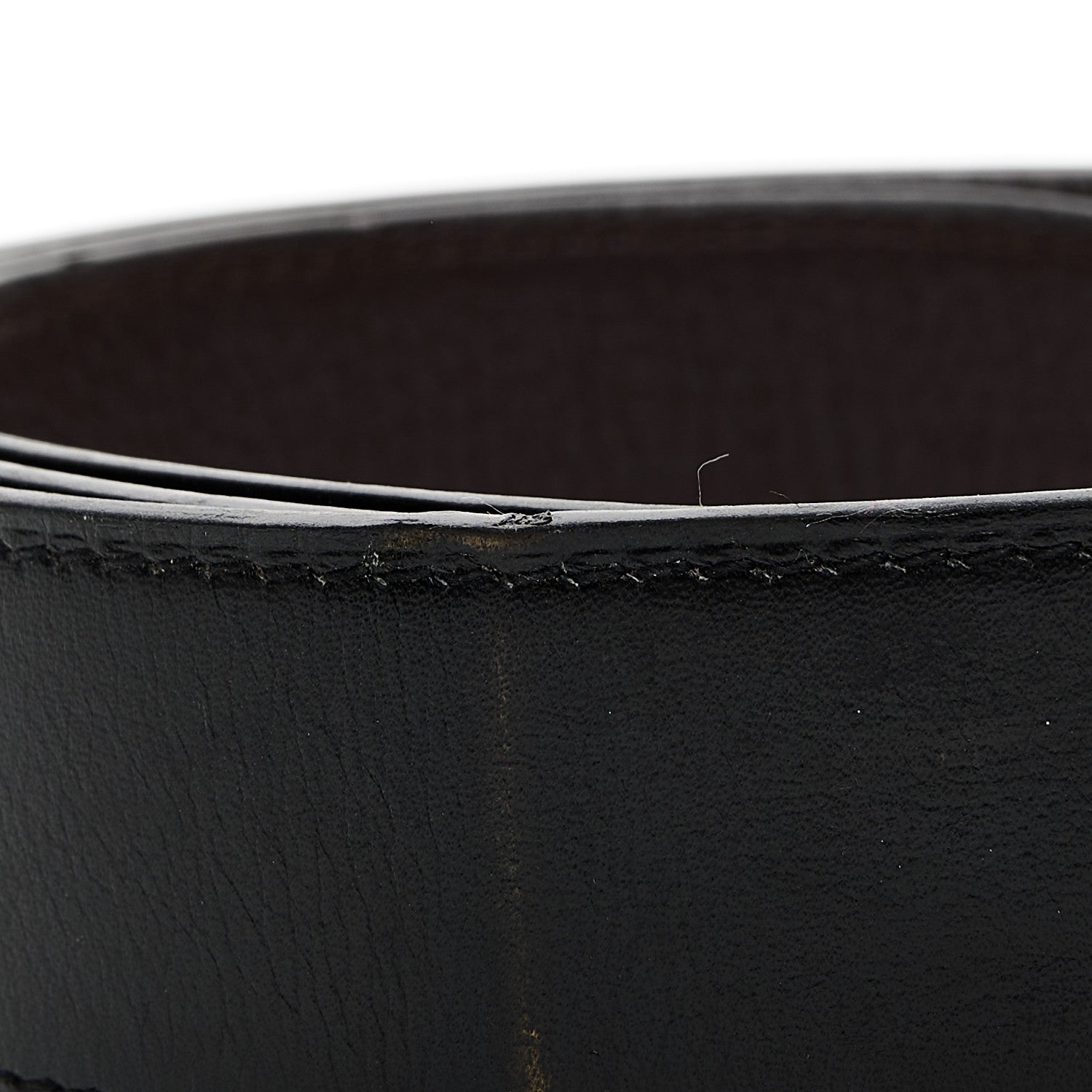 Hermes Box Togo 32mm H Belt 90 36 Black Chocolate 12 of 12