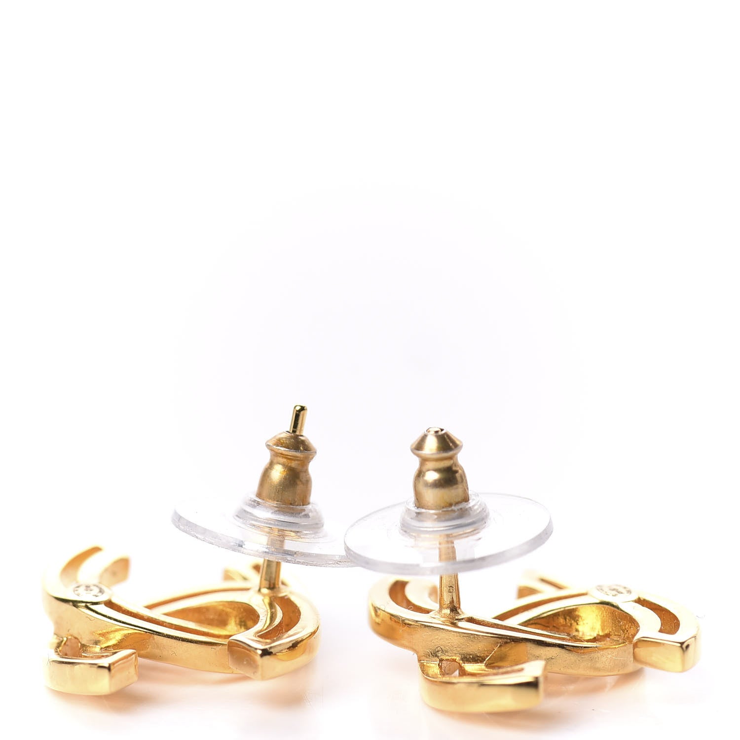 Chanel Metal Obazine CC Earrings Gold 3 of 5
