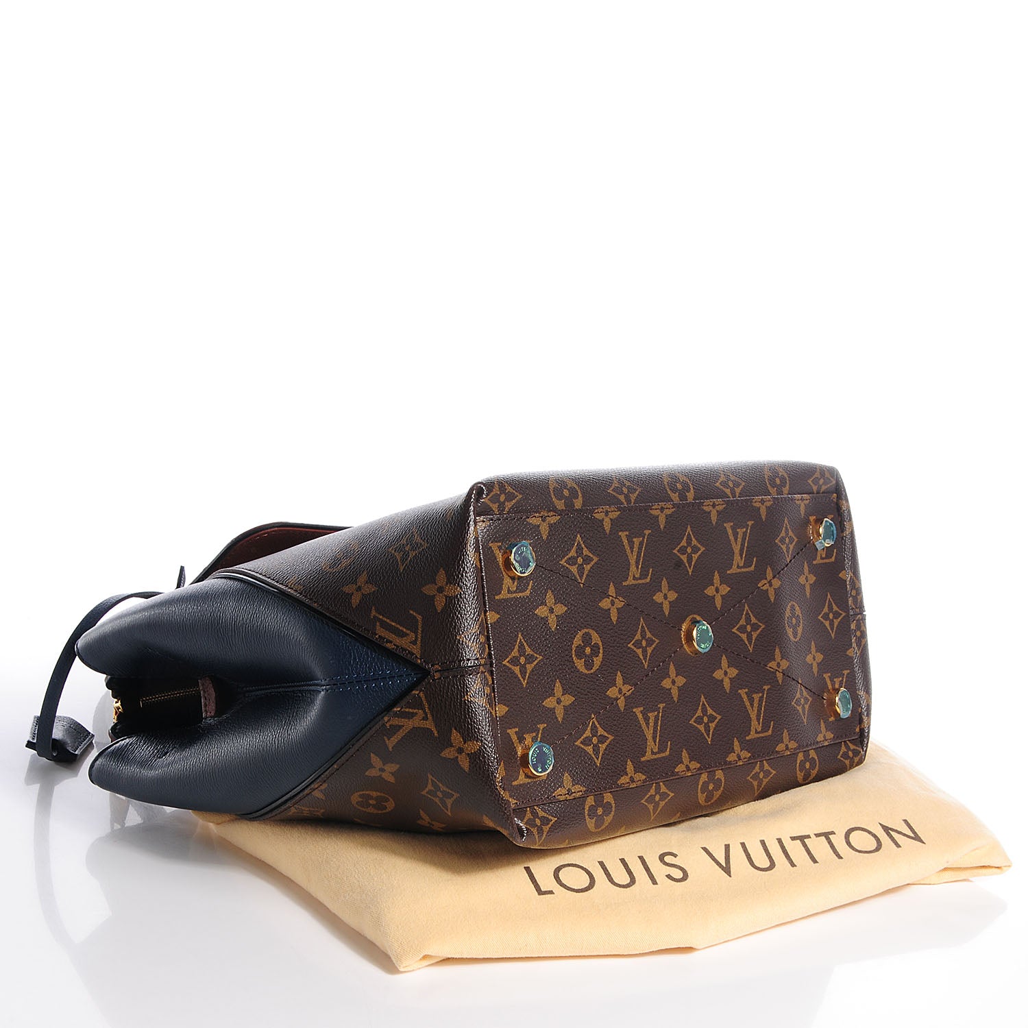 Louis Vuitton Ostrich Python Majestueux Tote MM Blue 4 of 7