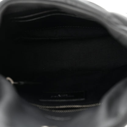 Saint Laurent Lambskin Quilted Toy Loulou Puffer Monogram Chain Satchel Storm 5 of 10