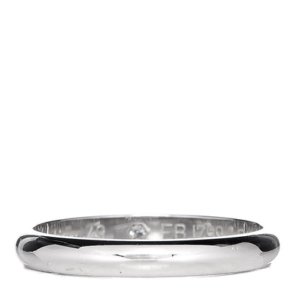 Cartier Platinum Diamond 2.6mm 1895 Wedding Band Ring 49 4.75 3 of 7