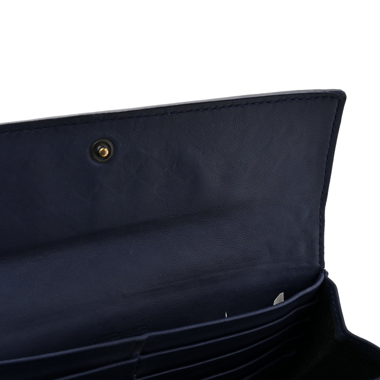 Bottega Veneta Nappa Intrecciato Continental Flap Wallet Dark Blue 14 of 16