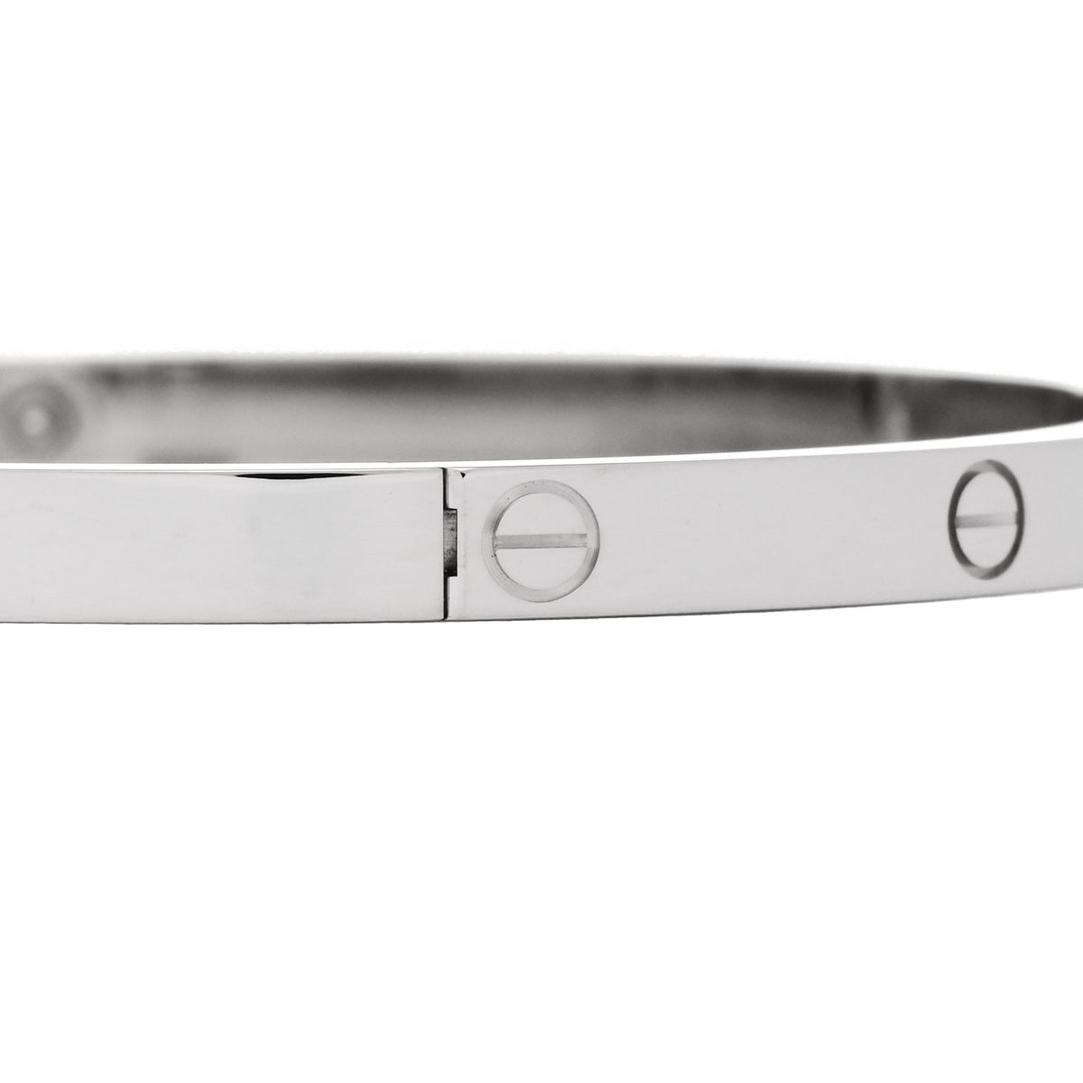 Cartier 18K White Gold Small LOVE Bracelet 16 5 of 8