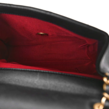 Chanel Lambskin Quilted Small Circular Handle Bag Black 5 of 9