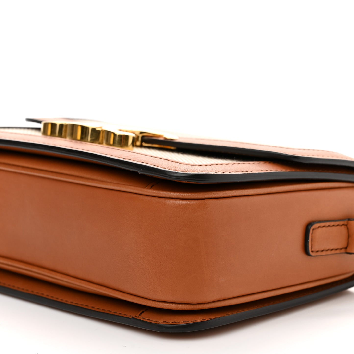 Textile Natural Calfskin Teen Triomphe White Tan