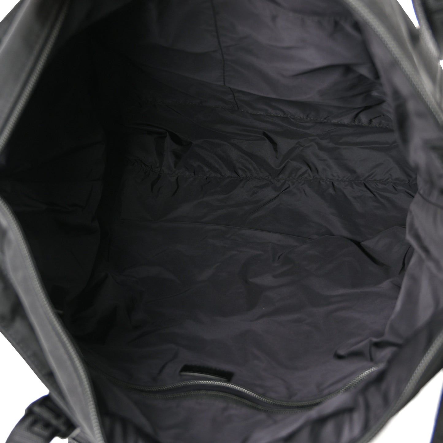 Nylon La Greca Logo Tote Black