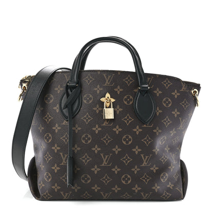 Louis Vuitton Monogram Flower Zipped Tote MM Black 1 of 13