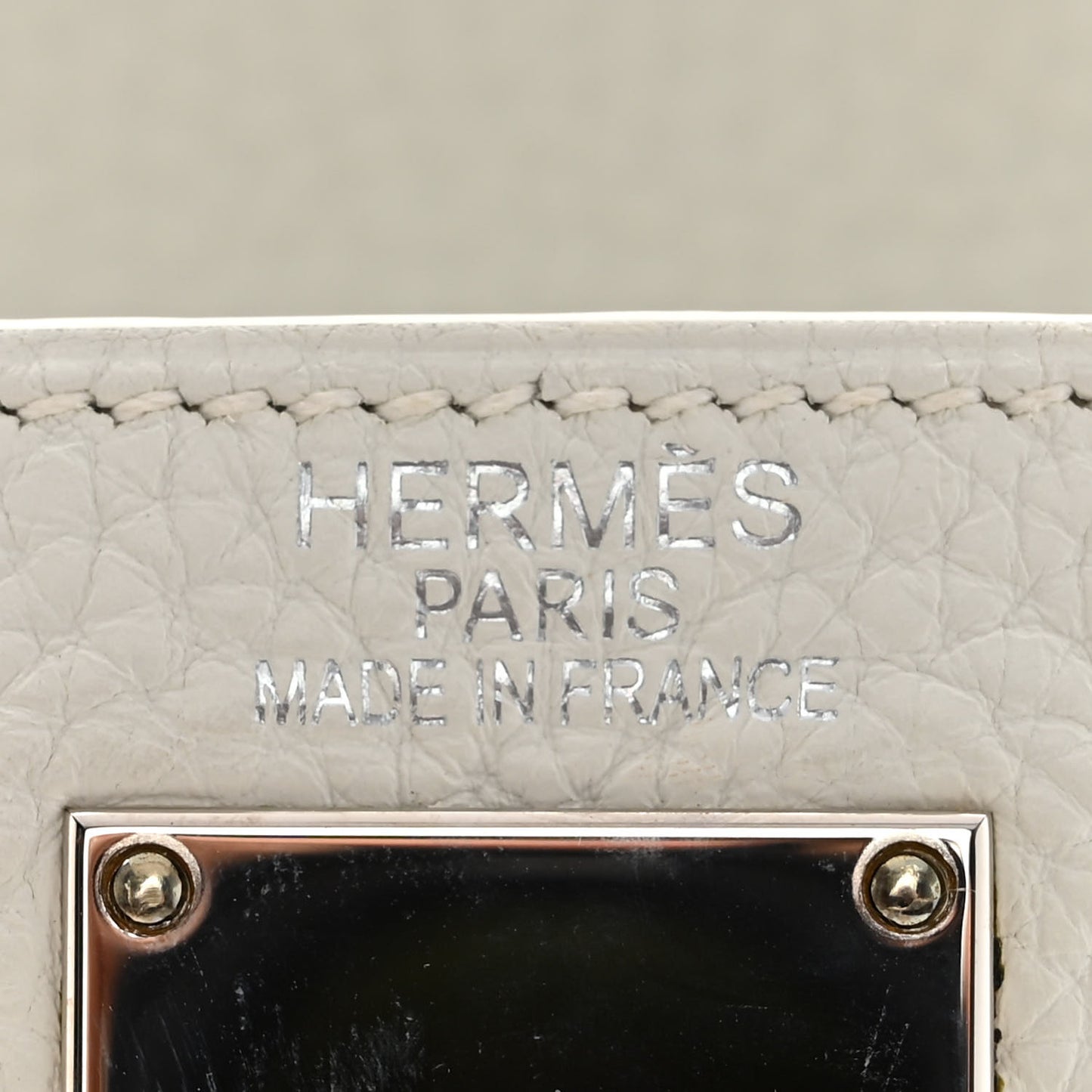Taurillon Clemence Shoulder Kelly 40 White
