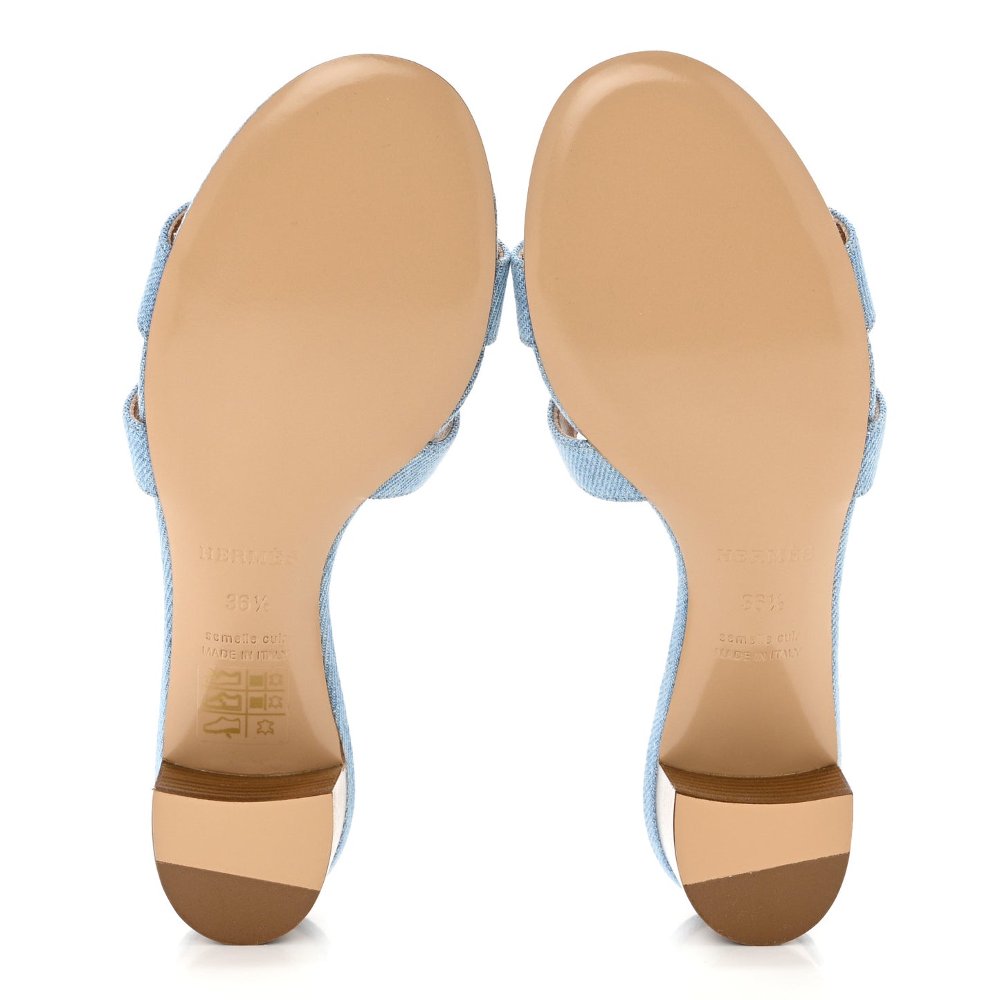 Denim Oasis Sandals 36.5 Bleu Clair