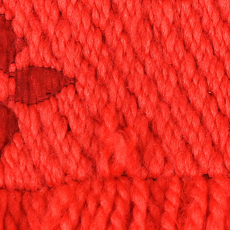 Louis Vuitton Wool Silk Logomania Scarf Rubis 4 of 4