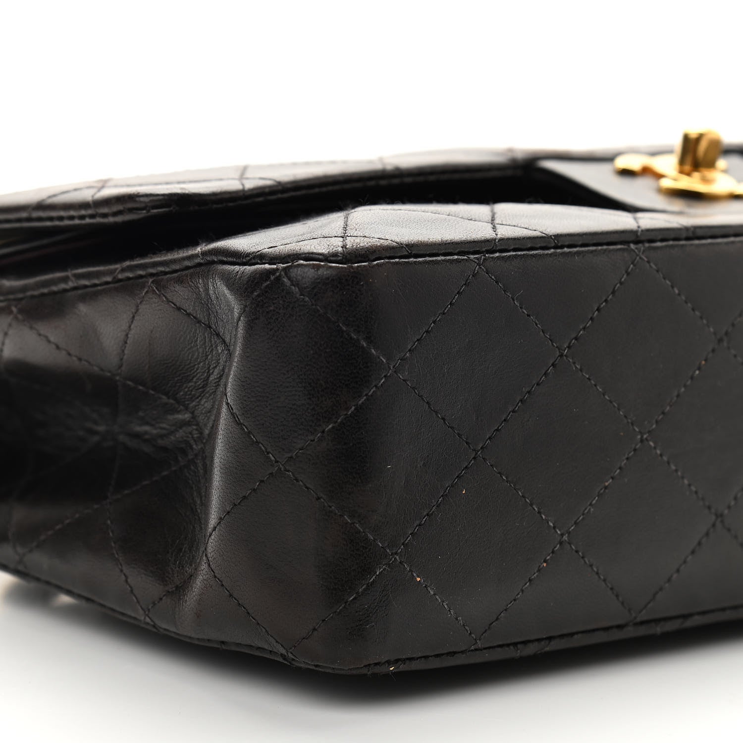 Chanel Lambskin Quilted Medium Double Flap Black 9 of 10