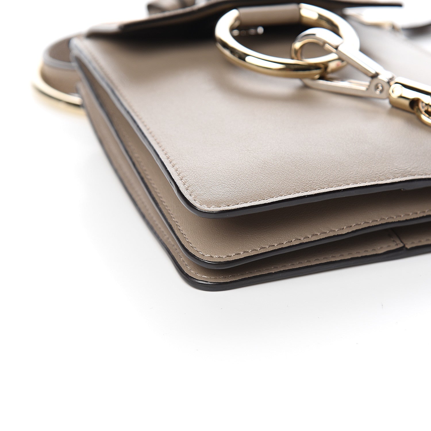 Chloe Suede Calfskin Mini Faye Bracelet Bag Motty Grey 7 of 10