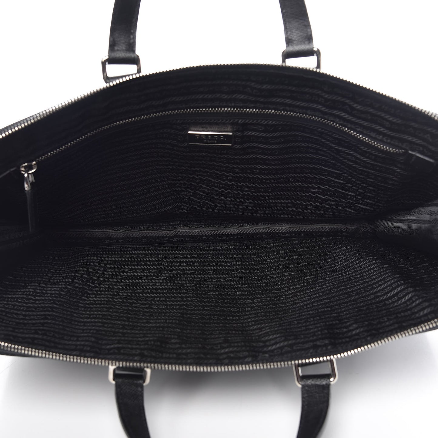 Saffiano Travel Briefcase Black