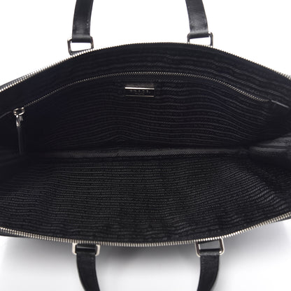 Prada Saffiano Travel Briefcase Black 9 of 16