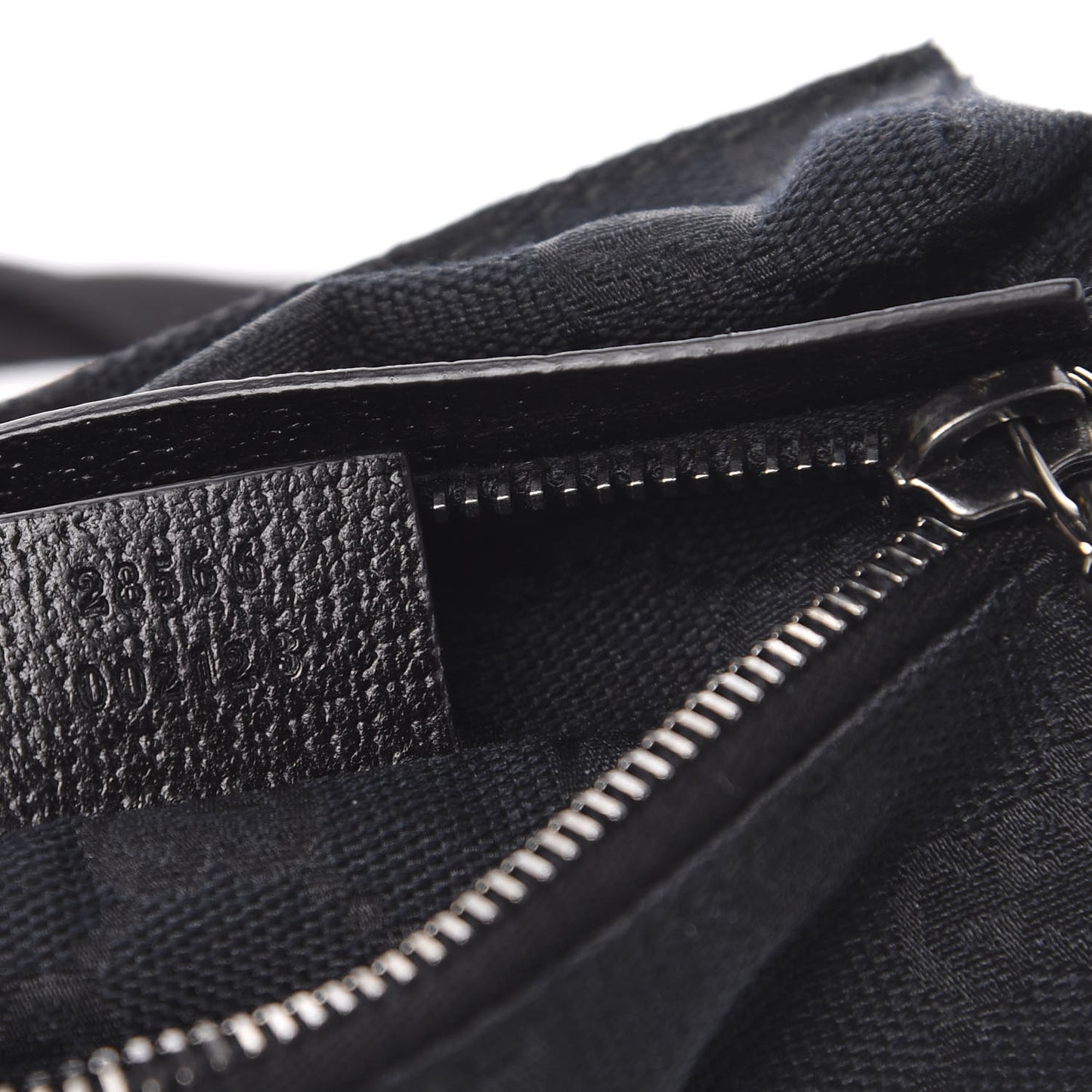 GG Monogram Double Pocket Belt Bag Black