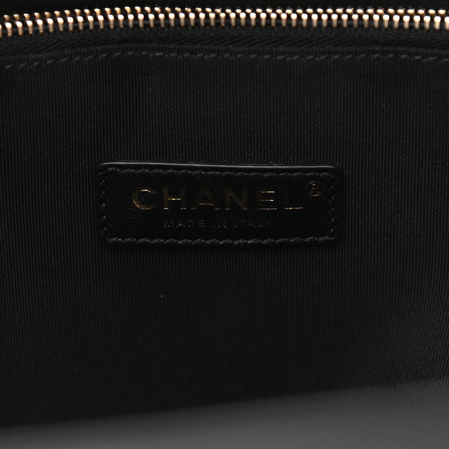 Crumpled Calfskin Quilted 31 Large Shopping Bag Black
