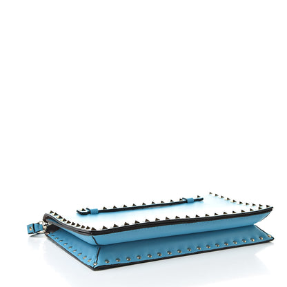 Valentino Garavani Nappa Rockstud Wristlet Clutch Parrot 4 of 7