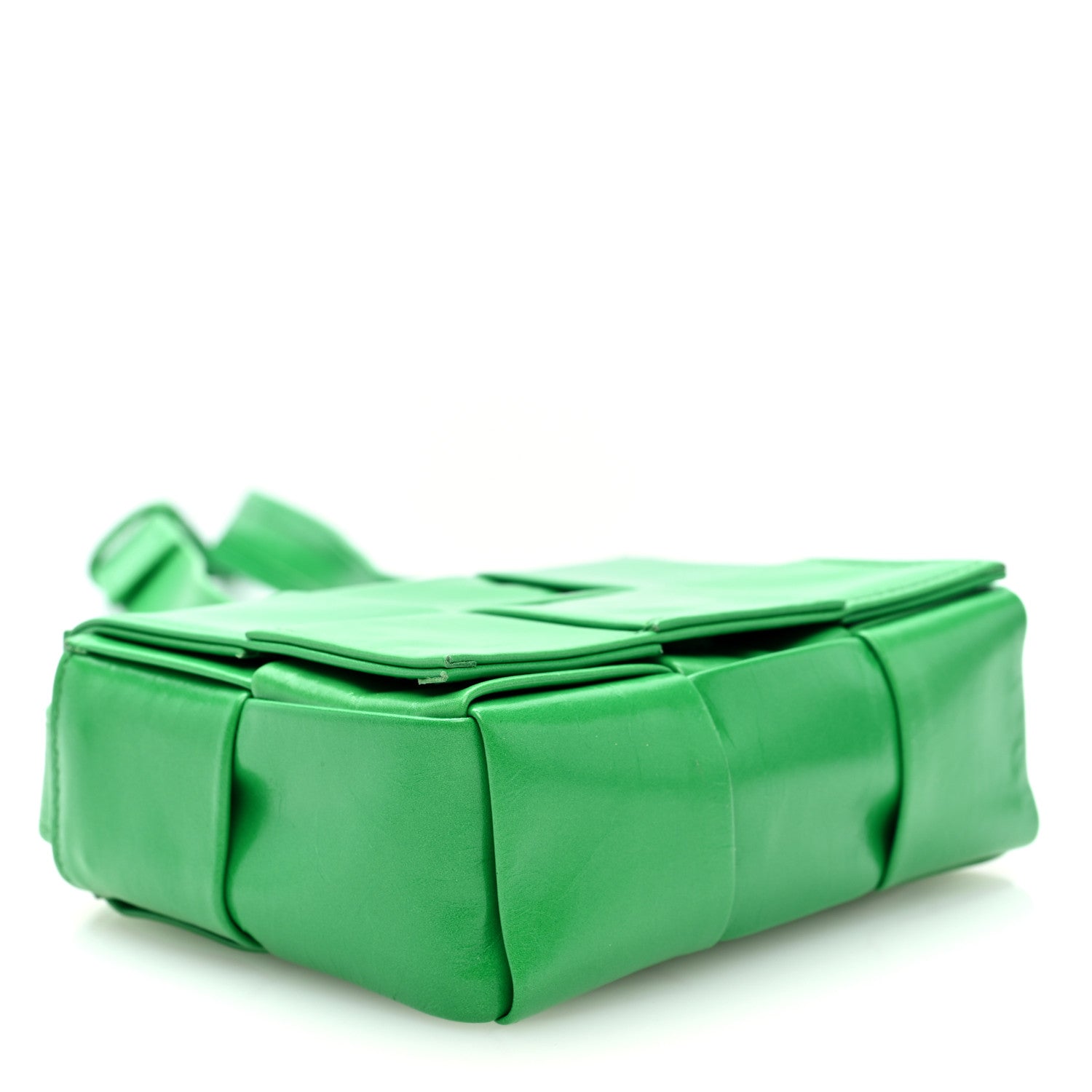 Bottega Veneta Paper Calfskin Maxi Intreccio Extra Mini Cassette Crossbody Bag Parakeet 4 of 9