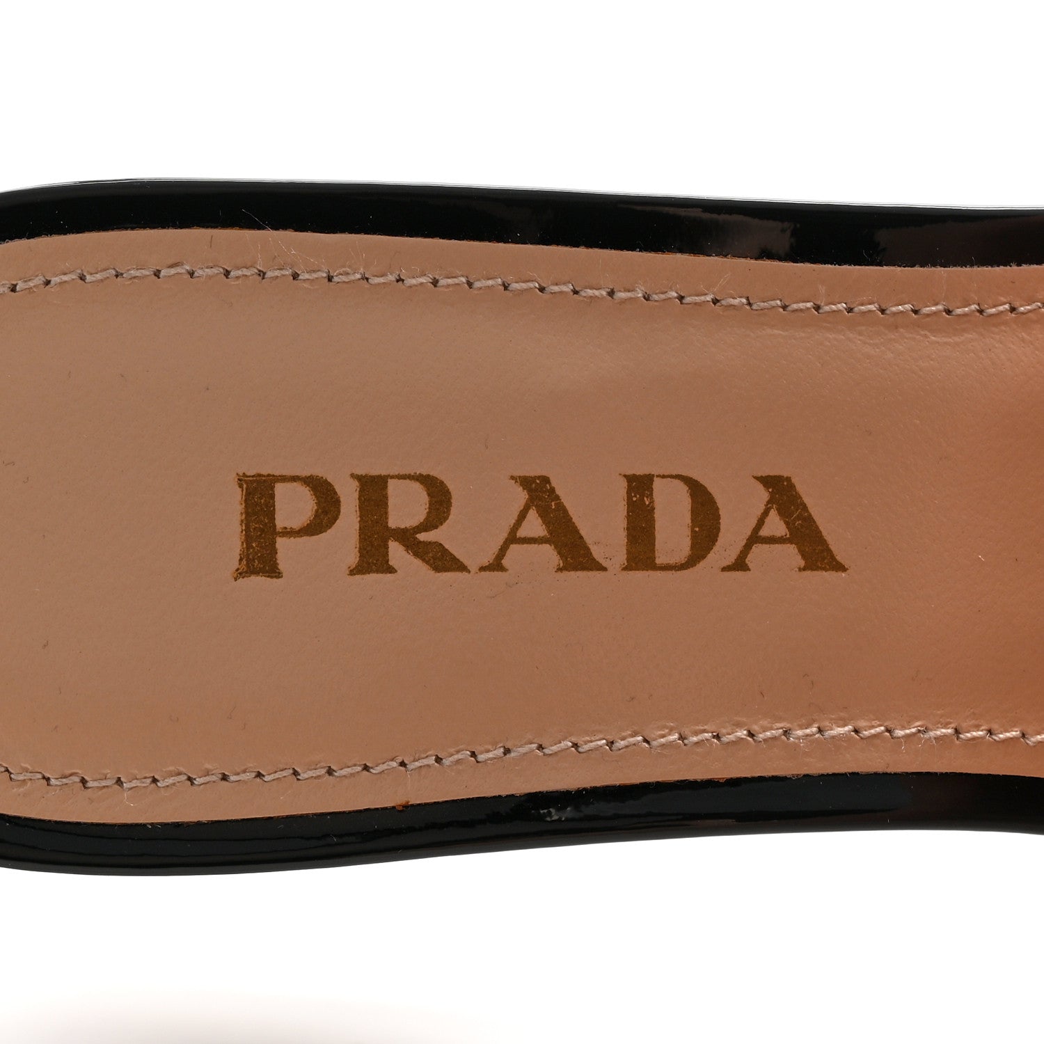 Prada Vernice 65mm Platform Sandals 35.5 Black 7 of 10