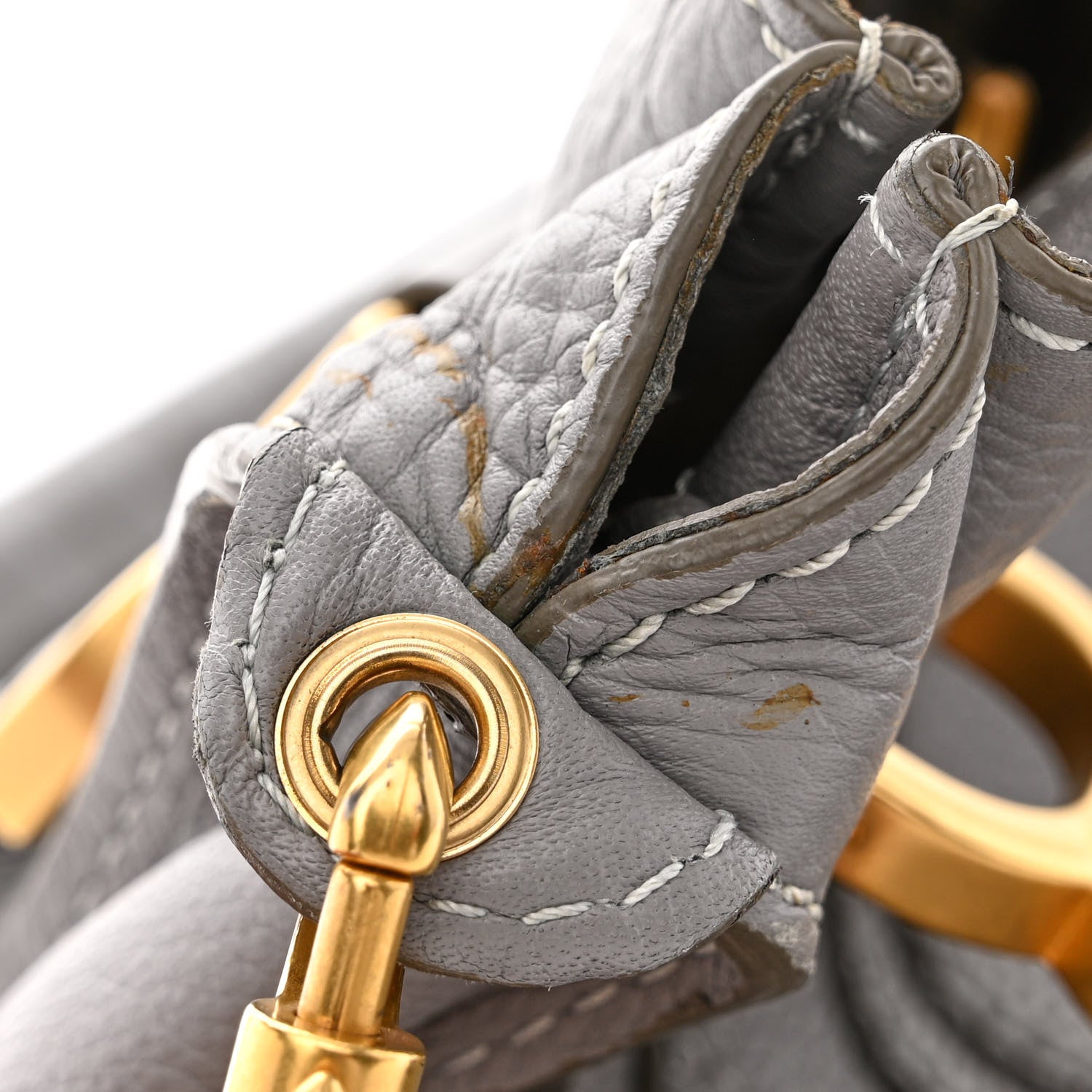 Chloe Calfskin Medium Marcie Satchel Cashmere Grey 11 of 16