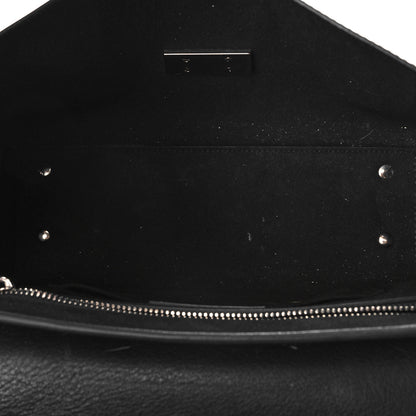 Givenchy Grained Calfskin Chain Small Shark Lock Satchel Black 5 of 10