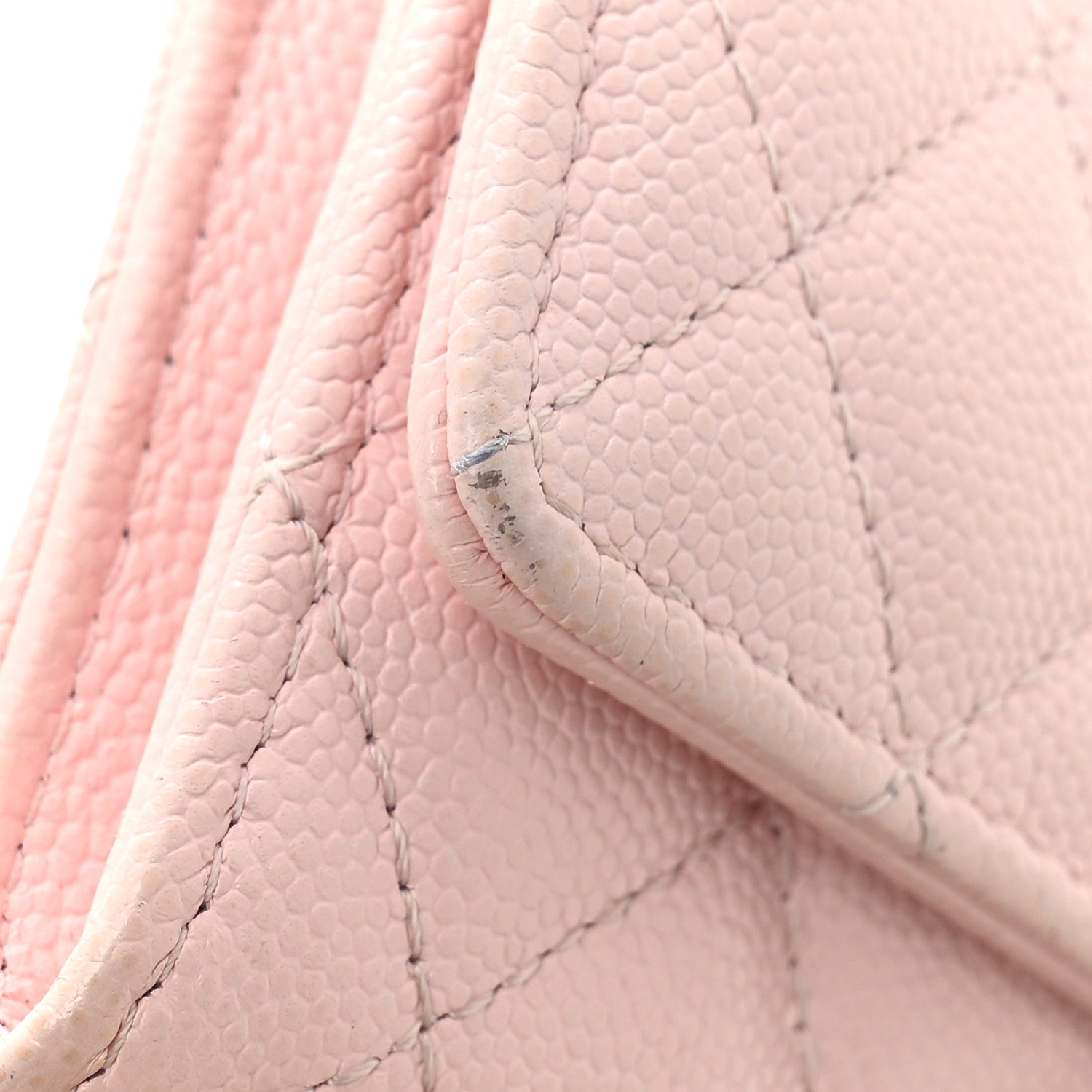 Chanel Caviar Quilted Crystal CC Flap Card Holder Pink 11 of 12