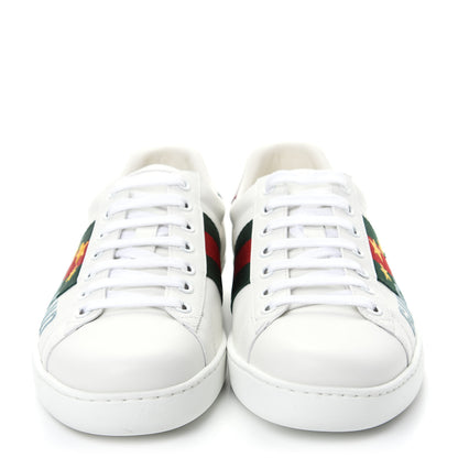 Gucci Calfskin Web Mens Gucci Band Ace Sneakers 5.5 White 2 of 11