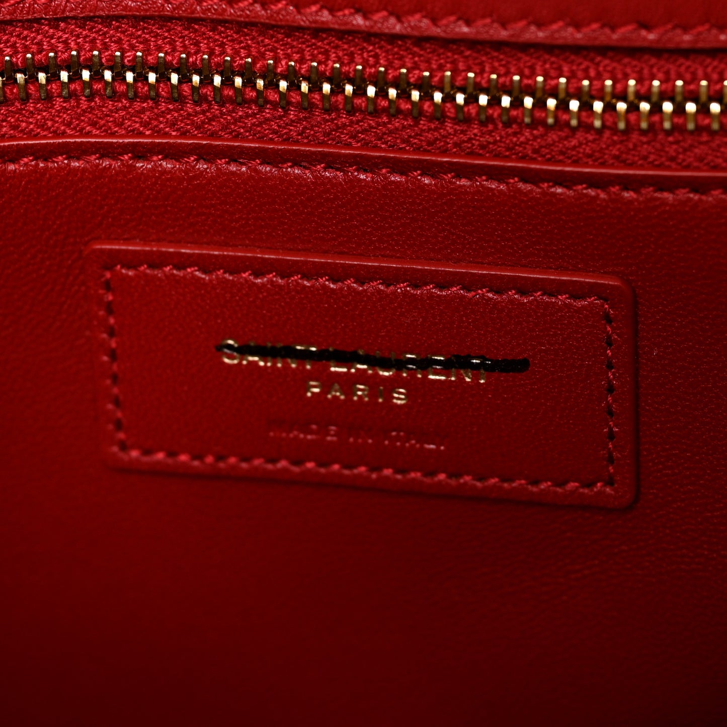 Smooth Calfskin Le Maillon Satchel Rouge Eros