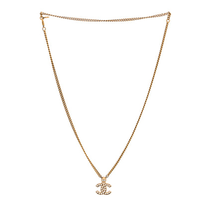 Chanel Crystal CC Necklace Gold 3 of 5